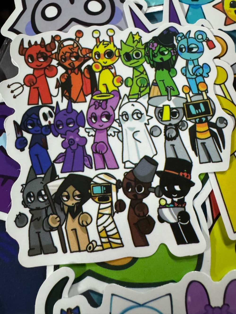 Sprunki Colorful Sticker Pack - 50 stickers - Picture 11 of 13